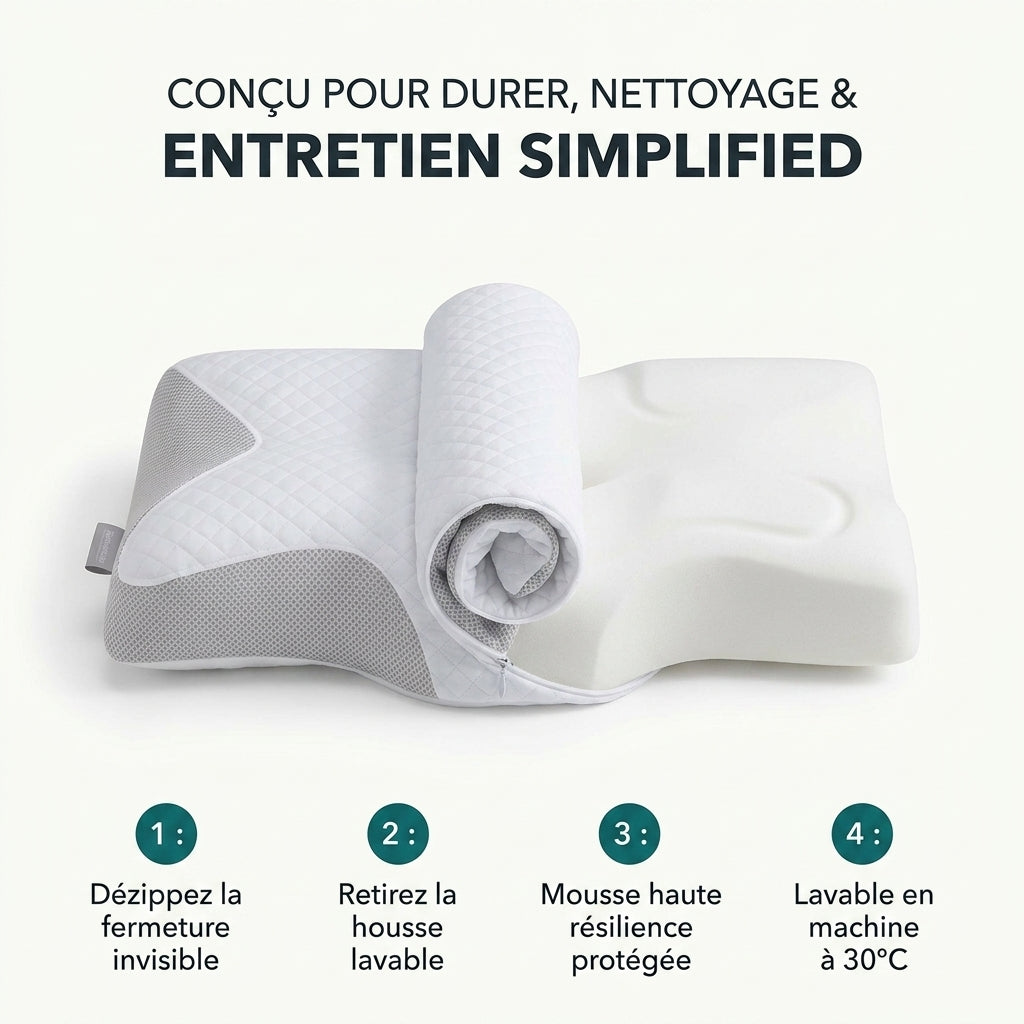 Oreiller ergonomique Somnivia carrédoux