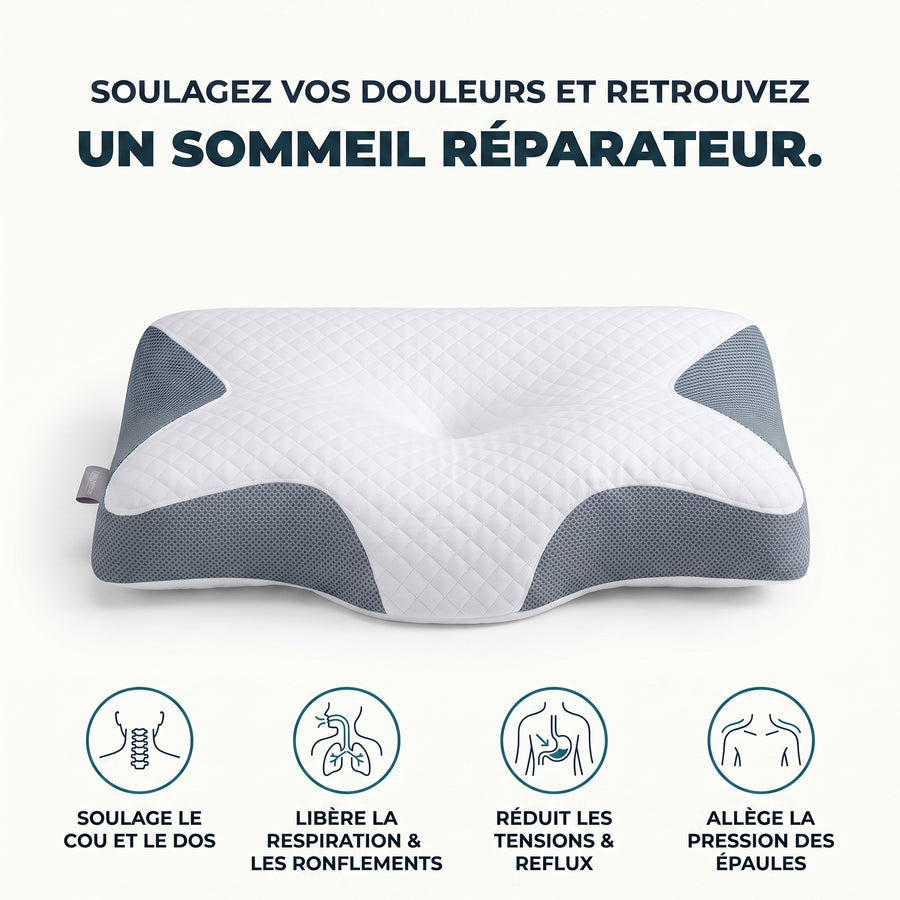 Oreiller ergonomique Somnivia carrédoux