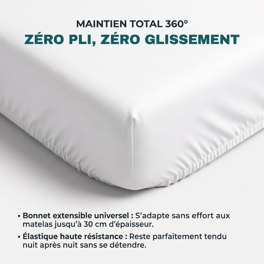 Drap-housse et taies rafraîchissants Vindora carrédoux