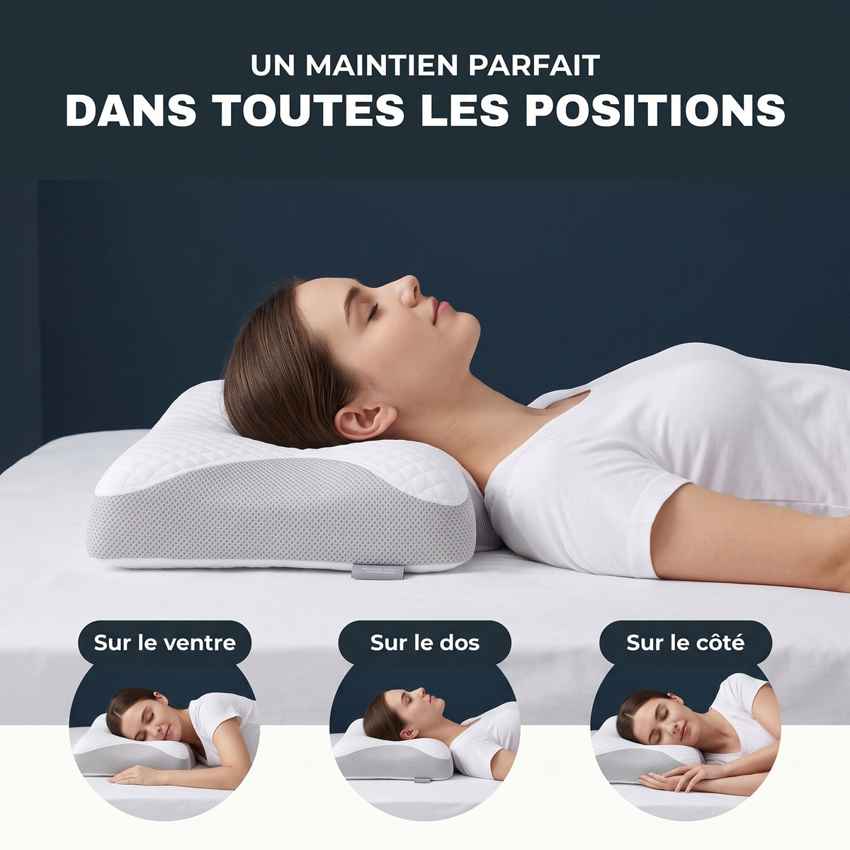 Oreiller ergonomique Somnivia carrédoux